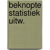 Beknopte statistiek uitw. by Vliet