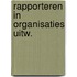 Rapporteren in organisaties uitw.