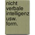 Nicht verbale intelligenz usw. form.