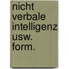 Nicht verbale intelligenz usw. form. door Snyders