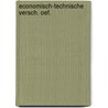 Economisch-technische versch. oef. by Soeteman