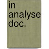 In analyse doc. door Roeland