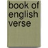 Book of english verse
