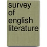 Survey of english literature door Perdeck