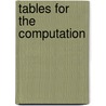 Tables for the computation door Osipova