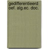Gedifferentieerd oef. alg.ec. doc. door Nysse Bakker