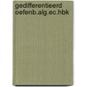 Gedifferentieerd oefenb.alg.ec.hbk door Nysse Bakker