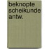 Beknopte scheikunde antw.