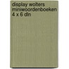 Display wolters miniwoordenboeken 4 x 6 dln door Onbekend