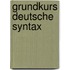 Grundkurs deutsche syntax