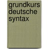 Grundkurs deutsche syntax door Megen