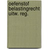 Oefenstof belastingrecht uitw. reg. door Kamphuis