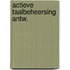 Actieve taalbeheersing antw.