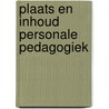 Plaats en inhoud personale pedagogiek door Imelman