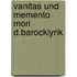 Vanitas und memento mori d.barocklyrik
