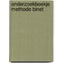 Onderzoekboekje methode binet