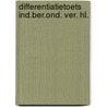 Differentiatietoets ind.ber.ond. ver. hl. door Groot