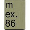 M ex. 86 door Onbekend