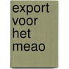 Export voor het meao door Veldman
