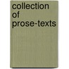 Collection of prose-texts by Rudolf Dekker