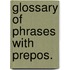 Glossary of phrases with prepos.