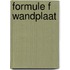 Formule f wandplaat