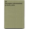 Bit beroepen-interessetest pr.form.j.mhv by Irle