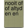 Nooit of of altyd en en door Bladergroen