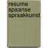 Resume spaanse spraakkunst