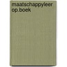 Maatschappyleer op.boek by Athmer Kallen