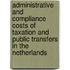 Administrative and compliance costs of taxation and public transfers in the Netherlands