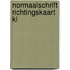 Normaalschrift richtingskaart kl