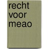 Recht voor meao door Algra