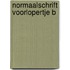 Normaalschrift voorlopertje b