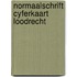 Normaalschrift cyferkaart loodrecht