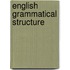English grammatical structure