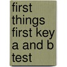 First things first key a and b test door Victoria Alexander