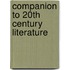 Companion to 20th century literature