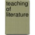 Teaching of literature