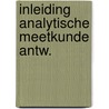 Inleiding analytische meetkunde antw. by Alders