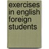 Exercises in english foreign students