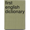 First english dictionary door Rachel Wardley