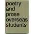Poetry and prose overseas students