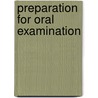 Preparation for oral examination door Drent