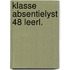 Klasse absentielyst 48 leerl.