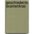 Geschiedenis examenklas