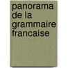 Panorama de la grammaire francaise door R. Erdle-Hahner