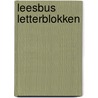 Leesbus letterblokken door Onbekend