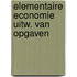 Elementaire economie uitw. van opgaven