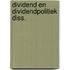 Dividend en dividendpolitiek diss.